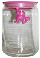 Woman in a flea jar