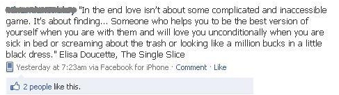 Facebook Status Update